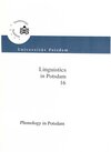Buchcover Phonology in Potsdam