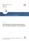 Buchcover Entwicklung von Landnutzungsszenarien für landschaftsökologische Fragestellungen