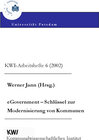 Buchcover eGovernment - Schlüssel zur Modernisierung von Kommunen