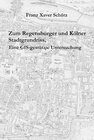 Buchcover Zum Regensburger und Kölner Stadtgrundriss
