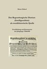 Buchcover Das Regensburgische Diarium (Intelligenzblatt) als musikhistorische Quelle