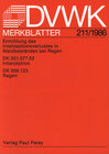 Buchcover DVWK-Merkblatt 211 Ermittlung des Interzeptionsverlustes in Waldbeständen bei Regen
