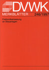 Buchcover DVWK-Merkblatt 246 Freibordmessung an Stauanlagen