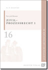 Buchcover Juristische Grundkurse / Band 16 - Zivilprozessrecht 1