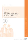 Buchcover Juristische Grundkurse / Band 10 - Die erste Strafrechtshausarbeit