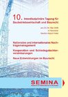 Buchcover Tagungsbericht zur 10. Interdisziplinären Tagung für Baubetriebswirtschaft und Baurecht