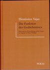 Buchcover Die Funktion des Gedächtnisses