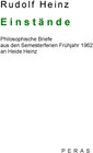 Buchcover Einstände
