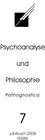 Buchcover Psychoanalyse und Philosophie 7