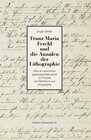 Buchcover Franz Maria Ferchl und die Annalen der Lithographie
