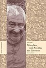 Buchcover Miszellen und Aufsätze zur Literatur