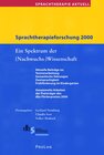 Buchcover Sprachtherapie Aktuell / Sprachtherapieforschung 2000