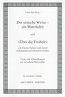Buchcover >Der stoische Weise - ein Materialist< und >Über die Freiheit<