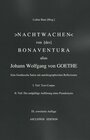 Buchcover Nachtwachen von [des] Bonaventura, alias Johann Wolfgang von Goethe