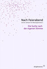 Buchcover Nach Feierabend 2006