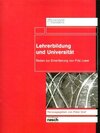 Buchcover Lehrerbildung und Universität. Reden zur Emeritierung von Fritz Loser