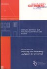 Buchcover Beratung und Betreuung - Aufgaben der Universität