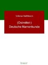 Buchcover (Ostmittel-)Deutsche Namenkunde