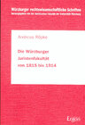 Buchcover Die Würzburger Juristenfakultät von 1815 bis 1914