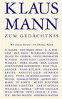 Buchcover Klaus Mann zum Gedächtnis
