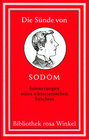 Buchcover Die Sünde von Sodom