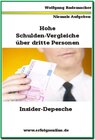 Buchcover Hohe Schulden-Vergleiche über dritte Personen