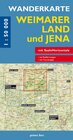 Buchcover Wanderkarte Weimarer Land und Jena