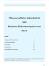 Buchcover Wissenschaftlicher Jahresbericht DESY 2005