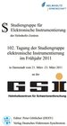 Buchcover 102. Tagung der Studiengruppe elektronische Instrumentierung im Frühjahr 2011