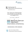 Buchcover 105. Tagung der Studiengruppe elektronische Instrumentierung im Frühjahr 2014