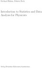 Buchcover Introduction to Statistics and Data Analysis for Physicists