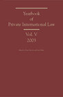 Buchcover Yearbook of Private International Law