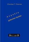 Buchcover Aspekte gotischer Syntax