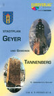 Buchcover Stadtplan Geyer mit Gemeinde Tannenberg