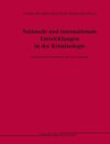 Buchcover Nationale und internationale Entwicklungen in der Kriminologie