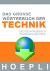 Buchcover Großes Wörterbuch der Technik Deutsch-Italienisch / Italienisch-Deutsch