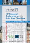 Buchcover 12th European Conference on Solid State Chemistry