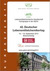 Buchcover 42. Deutscher Lebensmittelchemikertag 2013 - Lebensmittelchemische Gesellschaft - Fachgruppe in der GDCh