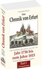 Buchcover Chronik der Stadt Erfurt 1736-1815 (Band 1 von 2)