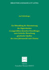 Buchcover Zur Behandlung der Akzentuierung des Altgriechischen in ausgewählten deutschen Darstellungen unter kritischer Betrachtun