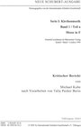 Buchcover Neue Schubert-Ausgabe. Kritische Berichte / Kirchenmusik / Messe in F