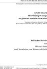 Buchcover Neue Schubert-Ausgabe. Kritische Berichte / Mehrstimmige Gesänge für gemischte Stimmen und Klavier