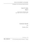 Buchcover Neue Schubert-Ausgabe. Kritische Berichte / Lieder 2