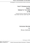 Buchcover Neue Schubert-Ausgabe. Kritische Berichte / Orchesterwerke / Sinfonie Nr. 7 h-Moll