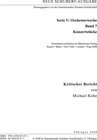 Buchcover Neue Schubert-Ausgabe. Kritische Berichte / Orchesterwerke / Konzertstücke