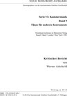 Buchcover Neue Schubert-Ausgabe. Kritische Berichte / Kammermusik / Tänze für mehrere Instrumente