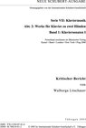 Buchcover Neue Schubert-Ausgabe. Kritische Berichte / Werke für Klavier zu zwei Händen / Klaviersonaten I