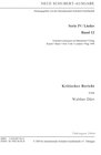 Buchcover Neue Schubert-Ausgabe. Kritische Berichte / Lieder 12