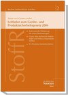 Buchcover Leitfaden zum Geräte- und Produktsicherheitsgesetz 2004