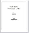 Buchcover Weisse Blätter - Schwarze Letter